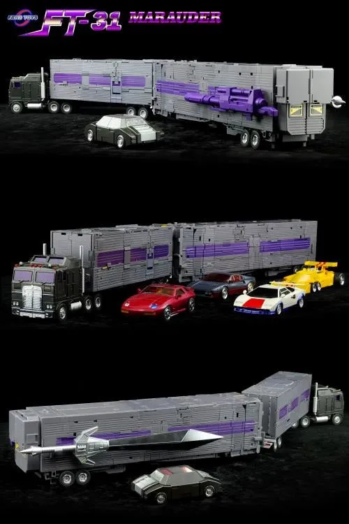 Pre Order FT-31E Bandit (MP Dead End) and FT-31 Marauder Combiner Set Transformers - Fans Toys