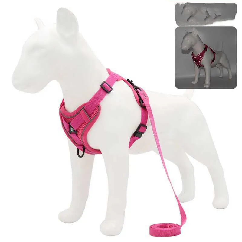 Reflective Vest-Style Harness for Small to Medium Dogs