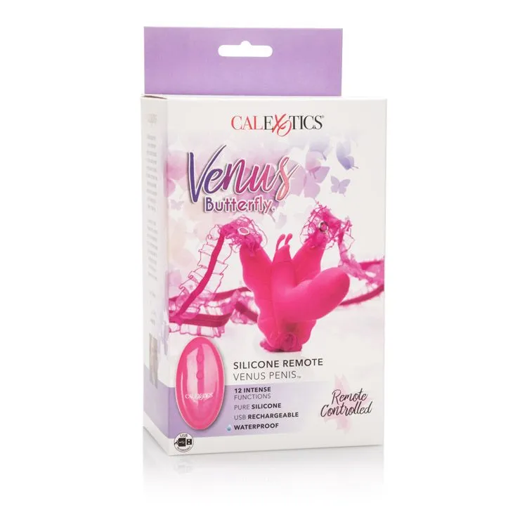 Remote Venus Penis Butterfly Pink Vibrator