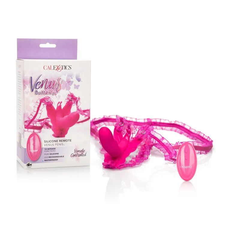 Remote Venus Penis Butterfly Pink Vibrator