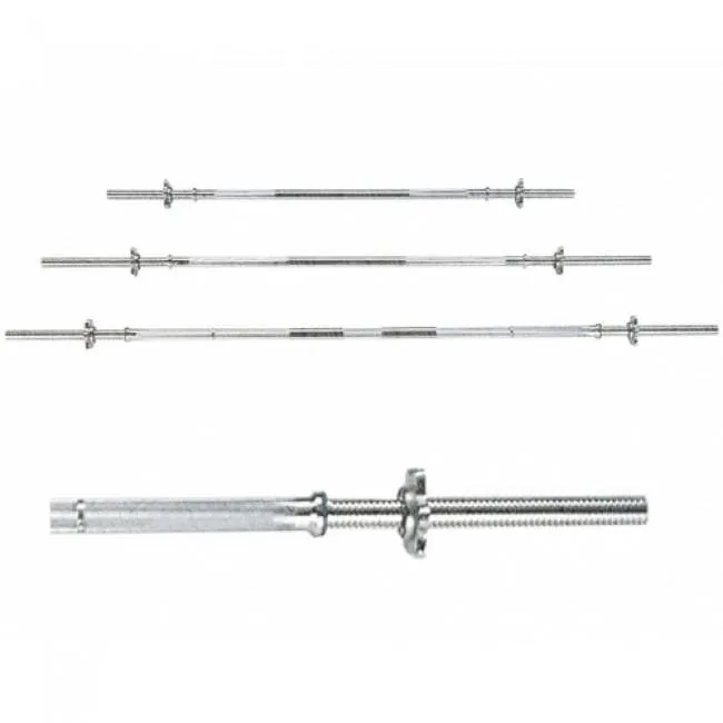 SALE: 5 Foot (1.52CM) Standard Barbell with Collars (28mm Diameter) - All Styles Available, choose Style from: