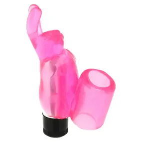 Seven Creations Silicone Pink Rabbit Finger Sleeve Vibrator