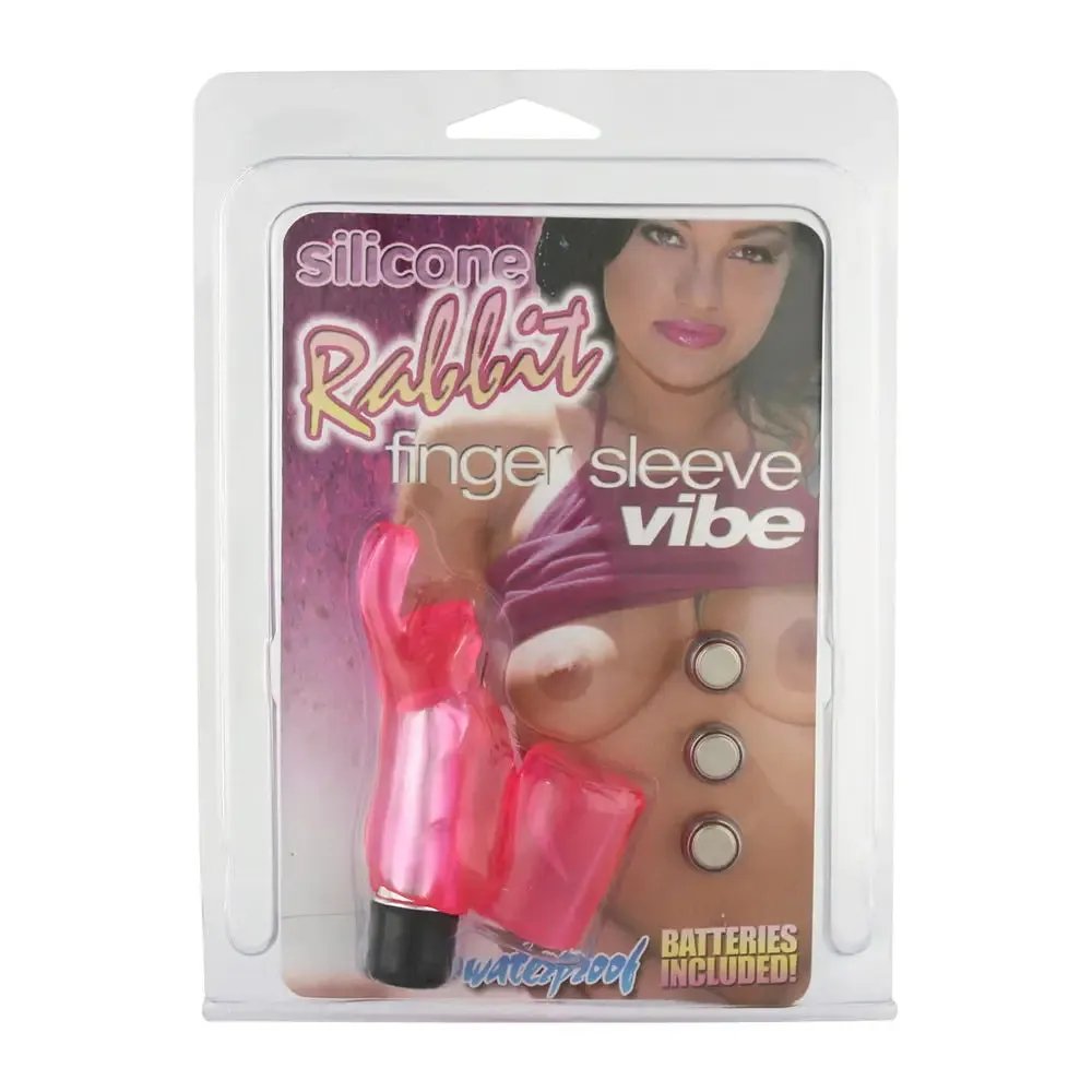 Seven Creations Silicone Pink Rabbit Finger Sleeve Vibrator