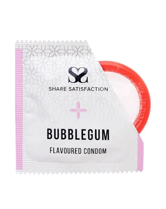 Share Satisfaction Flavoured Condoms - Single