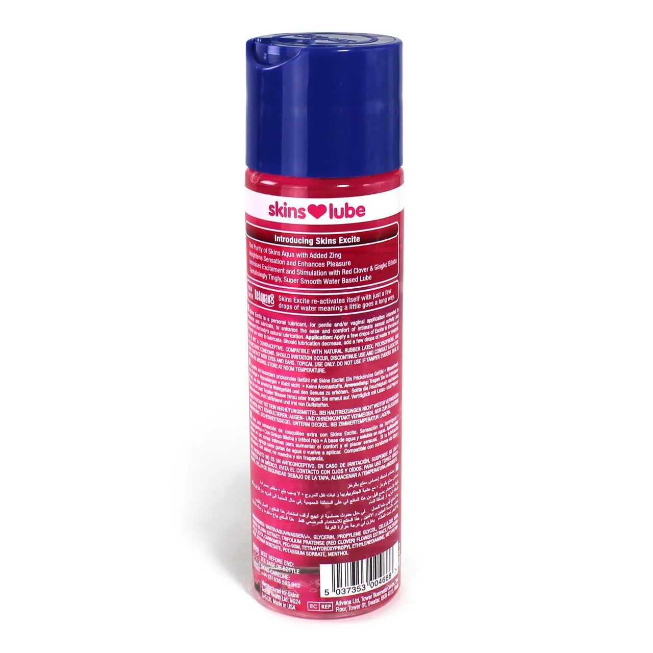 Skins Excite Tingling Water Based Lubricant 130ml