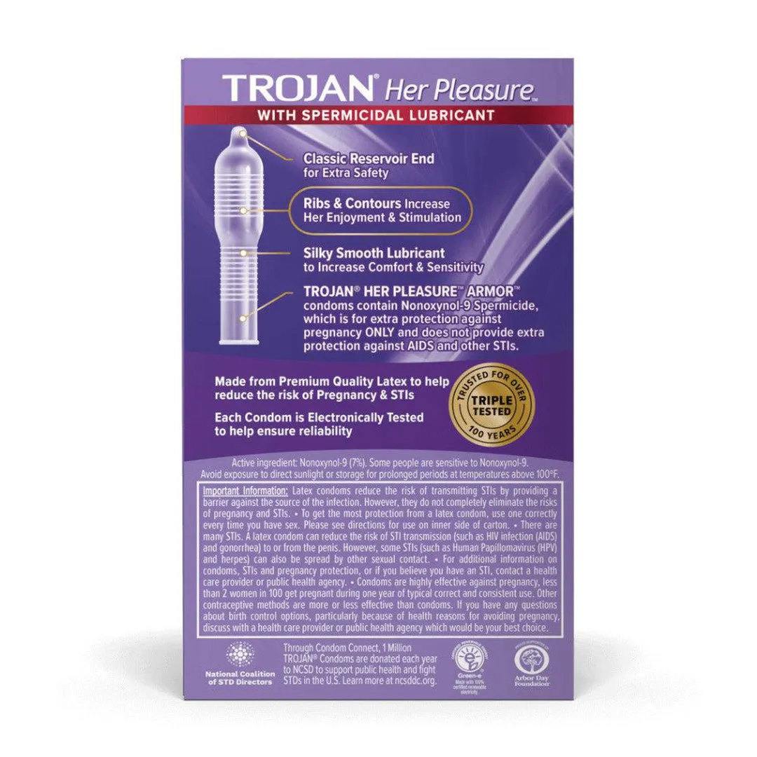 Trojan Her Pleasure Sensations Armor Condoms