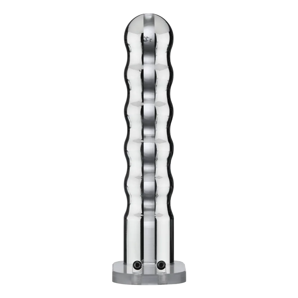 Wave Metal Strap-On Electro Dildo