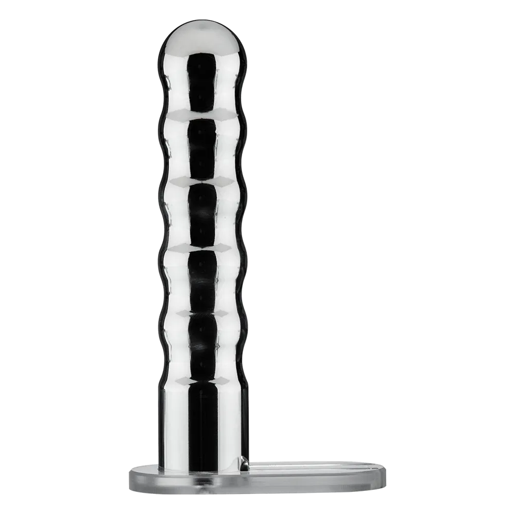 Wave Metal Strap-On Electro Dildo