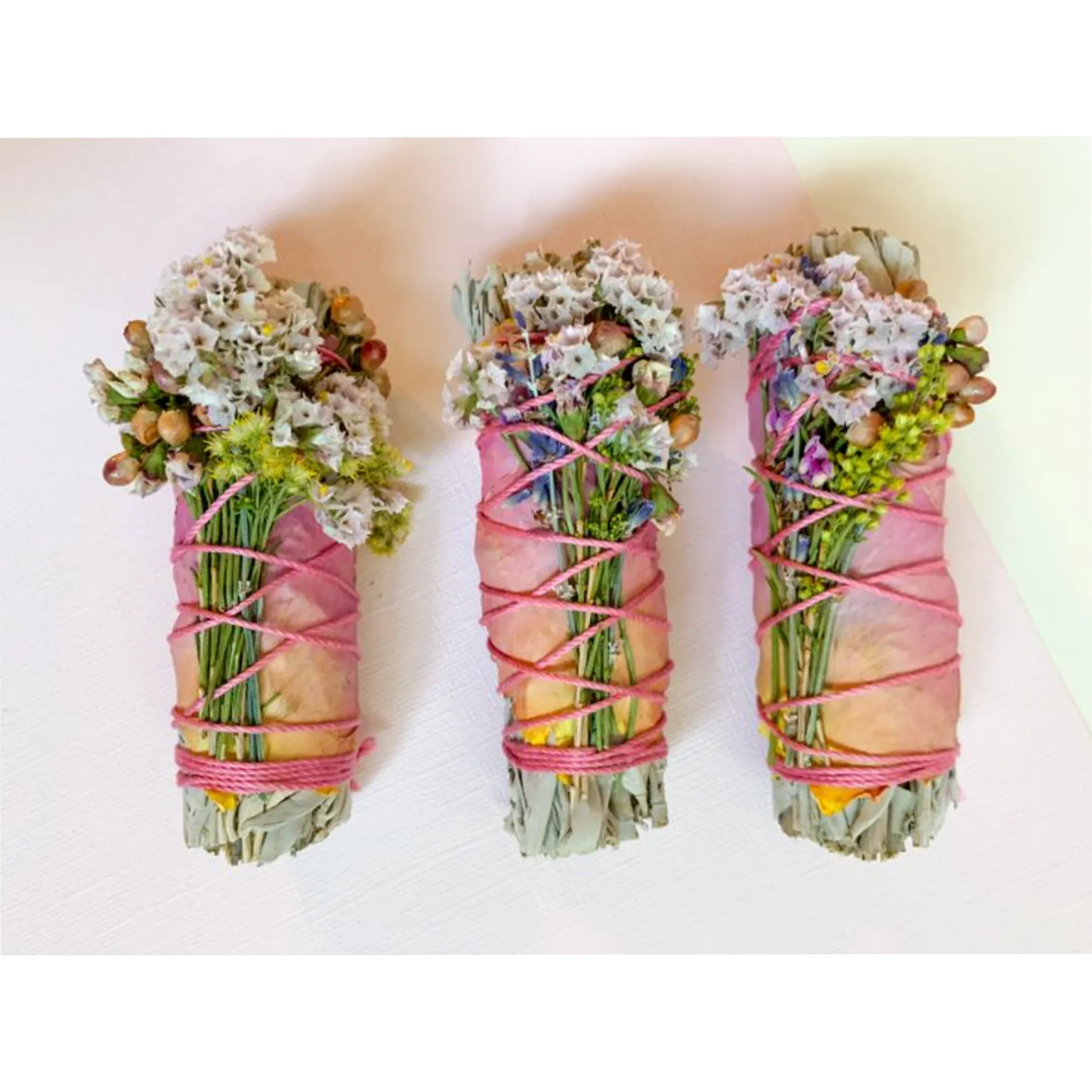 Wildflower & White Sage Smudge Stick