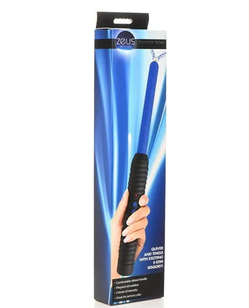 Zeus Electrosex Shock Rod E-Stim Zapping Wand - Blue/Black